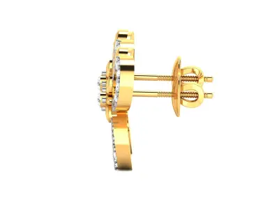Women Diamond Earring 3D print model buy
