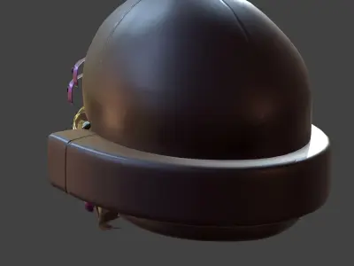 Gas mask helmet 3d model scifi Low-poly  Low-poly 3D model 98