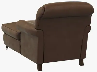 Baxter CHARLOTTE DORMEUSE ARMCHAIR 3D model