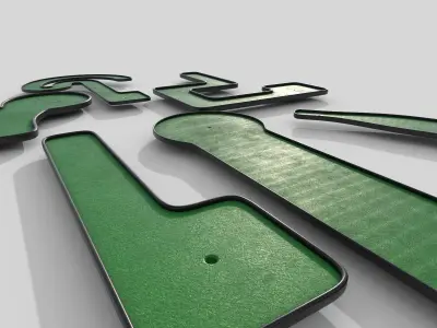 Miniature Golf Courses Collection 3D model