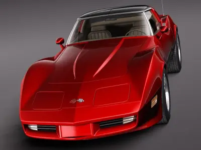 Chevrolet Corvette C3 1980 3D Model 3D model