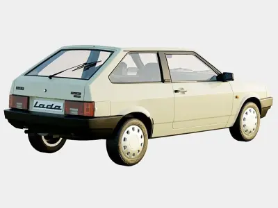Lada VAZ 2108 1984 91 Spec Low-poly 3D model