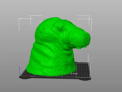 Walrus-Bust bust  Complete and Shared STL 3D  high polygon 3D print model
