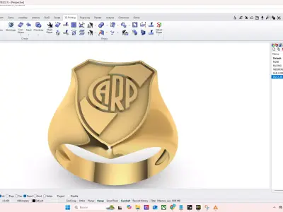 PACK OF 5 SOCCER RINGS 3D print model