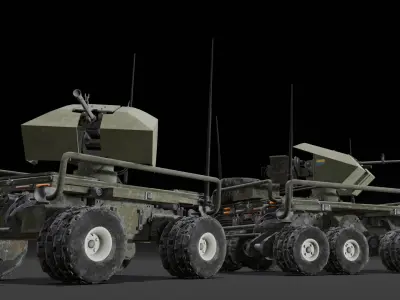 Military Vehicle 3D Model  Low-poly 3D model