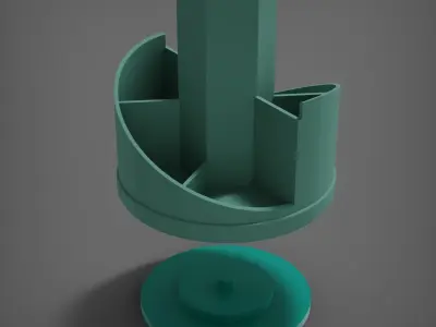 Rotatable Pen Box 3D print model