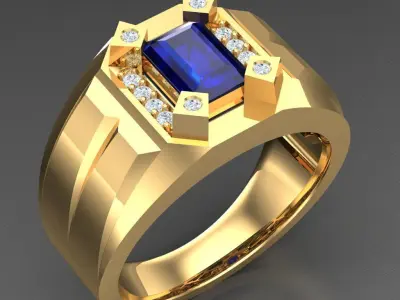 Luxury Men Rings Designs 4MR039 3D print model