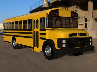 Rosmo MB School Bus 3D model