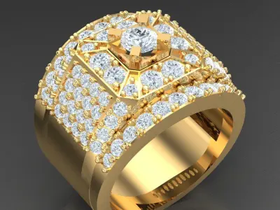 Luxury Men Rings Designs 4MR034 3D print model