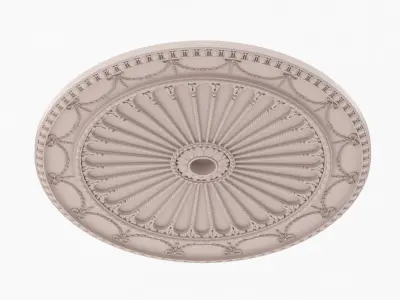 Classic Ceiling Medallion 49 3D model