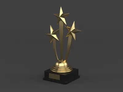 Gold Trophy Cup 3D model
