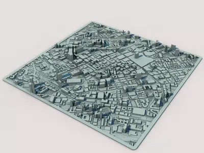 Manchester City England United Kingdom 3D print model