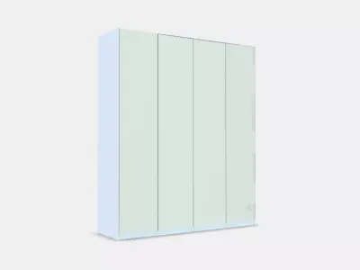 PAX - REINSVOLL Wardrobe combination 1 Low-poly 3D model