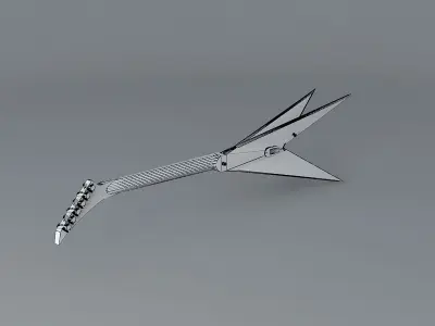 Jackson concept Quad V guitar Free 3D model