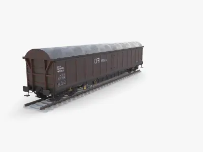 CFR Boxcar Rail Car v1 3D model