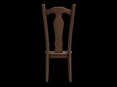 3d Model  Ladderback Chair Isolated On High Render 3D model order