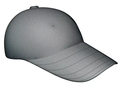P Cap 3D model