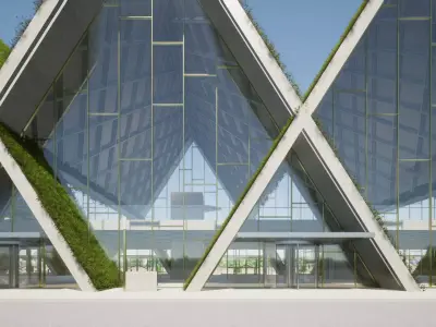 Modern Highspeed Train Station 3D model