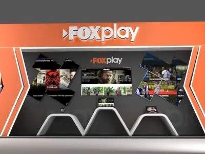 exhibition stand for fox cable service 3D model