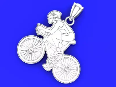 hanging bicycle 3D print model