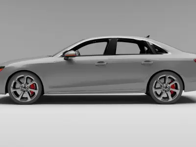 Audi-S4-Sedan With Interior 3D model