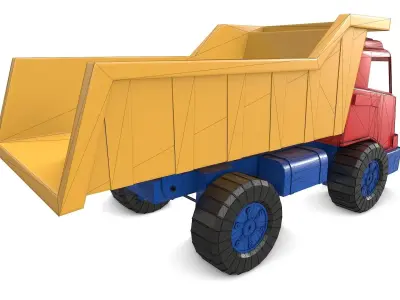Toy Truck Low-poly 3D model