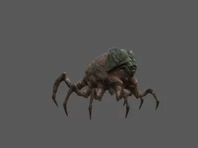 Insect worms  Low-poly 3D model