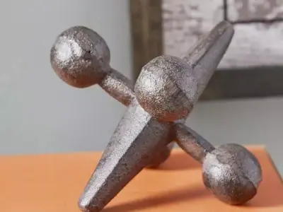 Rust Brown Bruna Jacks Sculpture 3D model