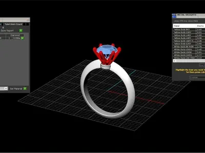 engagement ring tiffany style size 16 model 658 3D print model