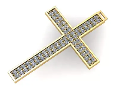 Diamond Cross 3D print model