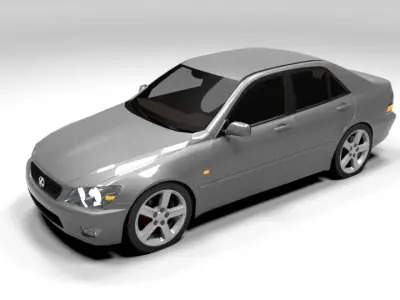 LEXUS IS 200 LOWPOLY Low-poly 3D model