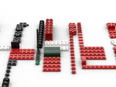 TwindBricks3D - 40138 Christmas Train 3D print model