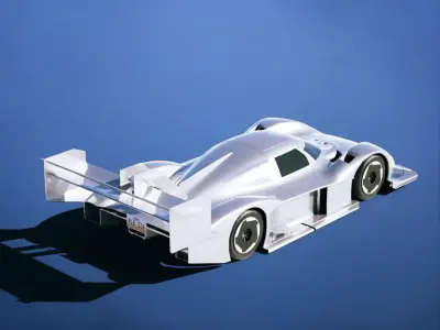 Volkswagen ID R 2018 Low-poly 3D model