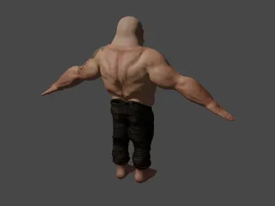 Gorilla Boy Low-poly 3D model