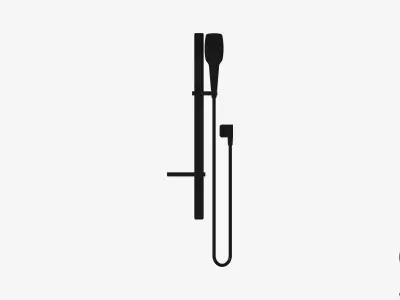 Shower - Rail - Luxury - Garment Low-poly 3D model