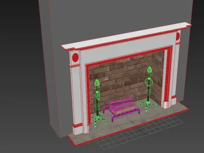 Fireplace 3D model