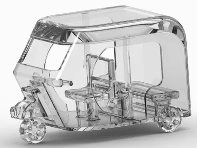 Stylish Auto Rickshaw 3D print model