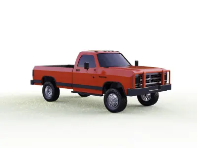 DODGE RAM D250 1989 TRUCK 3D print model