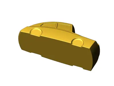 Automotive car relief brass sculpture decor ornament 3D print model