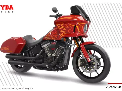 H-D Low Rider Cruiser Bike 3D model