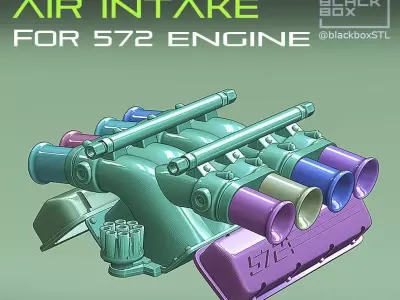 Cross Velocity Stack set for 572 ENGINE 1-24th 3D print model
