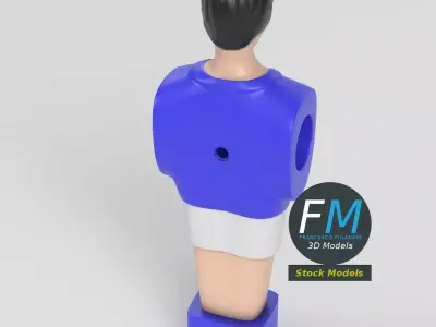 Foosball figurine 3D model