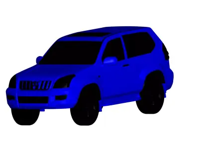 Toyota Land Cruiser Prado 3door  3D model