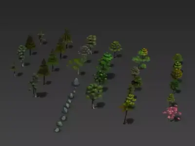 arbores Low-poly 3D model