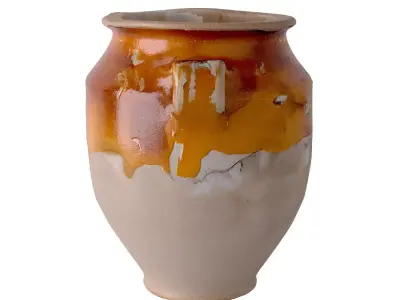 French Terracotta Pot A Confit 1 3D model