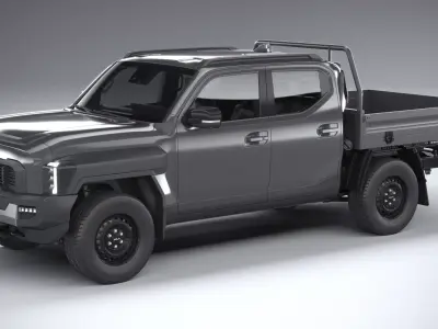 Kia Tasman Cargo DoubleCab 2026 3D model