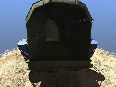 Offroad Battle Car 03 Free low-poly 3D model