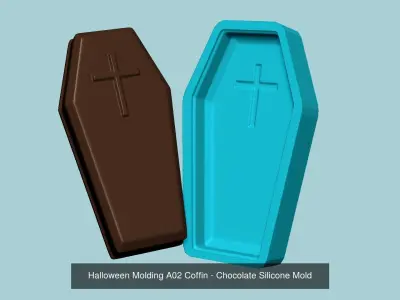 08 Halloween Moldings Collection - Chocolate Silicone Mold