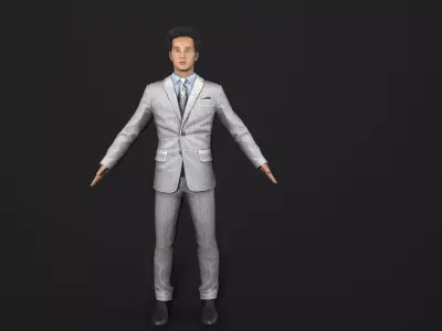 man Character Low-poly 3D model purchase