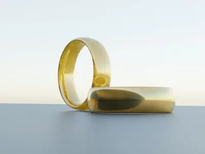 Golden Ring Free 3D print model